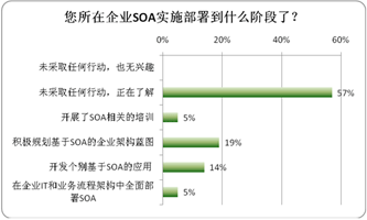 您所在企业SOA实施部署到什么阶段了？